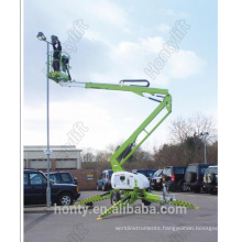 articulating boom trailer mounted boom lift